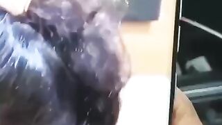 Beautiful wife kissing lover