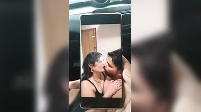 Beautiful wife kissing lover