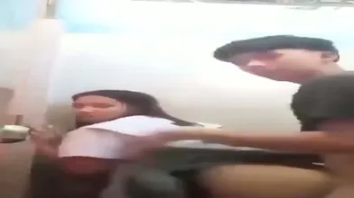 Nepali College Lovers Secretly Fucking In College Bathroom