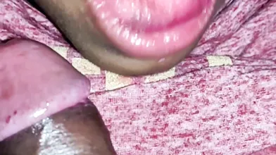 Tamil wife sucking cream from hubby cock