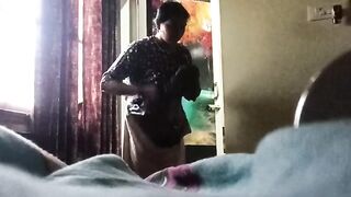 Sumathy mom nude clothes changing video part 2