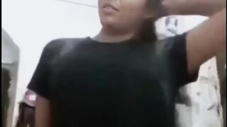 Gouthami reddy manthena Removing dress showing her Black bra nude boobs & pussy