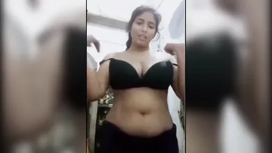 Gouthami reddy manthena Removing dress showing her Black bra nude boobs & pussy