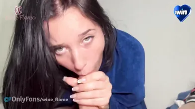 Amateur couple, yam-sized cock, horny, suck off - xxx XXX porn!
