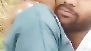 Bangla Bf Sucking Her Teen Gf Boobs In Jungle