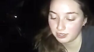Cute Girl Bj In Car