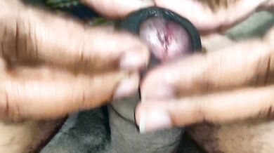 Tamil Desi playing with hubby cock
