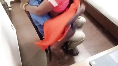 Wife Fuck with Manager in Office cabin