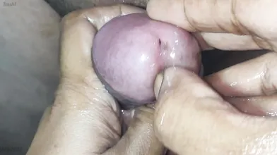 Tamil oil massage for hubby cock with cum