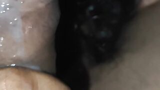 Desi sucking cock with cum