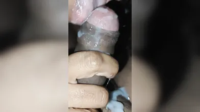 Desi sucking cock with cum
