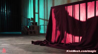 Dominant Mistress unleashes caged sub