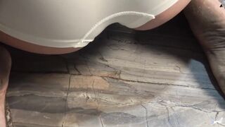 Real inexperienced Latina kinks get down and filthy with pissing feet - the hott