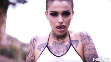 Tattooed Slut VS Hard Cock