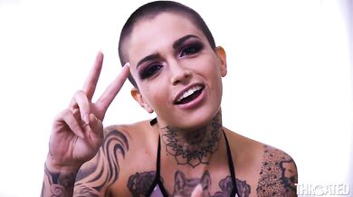 Tattooed Slut VS Hard Cock