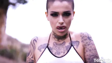 Tattooed Slut VS Hard Cock