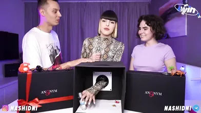 Sexy toy review with guest hostess - can you guess the flavor?!