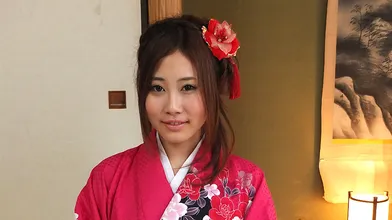 Kimono lady Yui Shiina