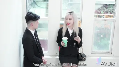 Wang makes him fuck her hard in many positions. She screams while