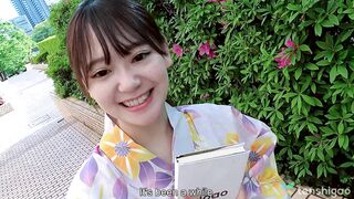 Aki Igarashi is dressed in her yakata today and looks like a spring
