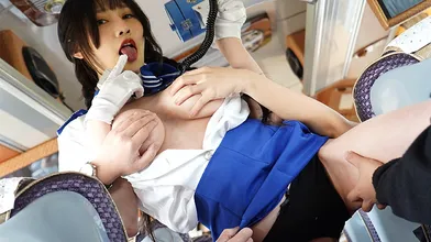Xiao Ye Ye starts the tour as the bus gets rolling and one gentleman is