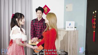 Xiao Ye Ye lays down and gets her hairy muff finger fucked and dicked.