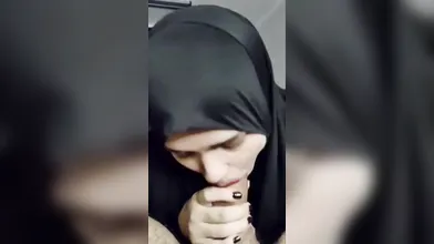 Muslim Hijabi Suck Big Dick