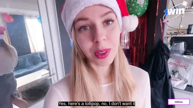 Coal or cumshot? Santa fulfills the desire of a nasty MILF for some real fledgli