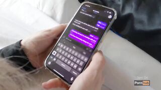 A splendid female got bored in a hotel room and invited a dude to entertain her