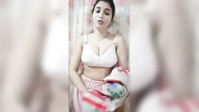 Gouthami reddy manthena removing her salwar suit & showing her bra & milky boobs
