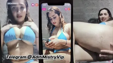Aditi Mistry New Pool Live Nude Mms Pressing Boobs