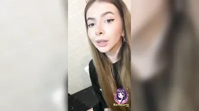 Adrianna Savu in a jumpsuit taunts and elations herself while dancing in a fabul