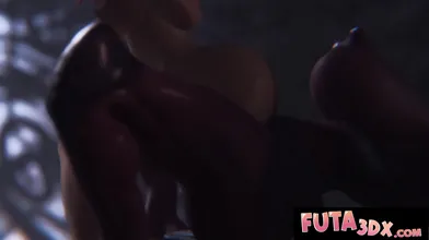 Futa3DX - Futa FINAL BOSS Demon Fucks Brunette Hard