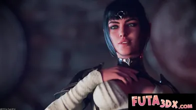 Futa3dX - Weary Blonde Traveler FInds A Tavern To Get Fucked In By Big Dick Futa Babe