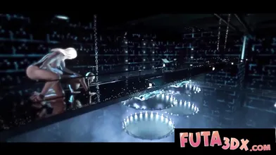 Futa3DX - SCIFI BIG DICKED FUTA Shoves Her Monster Cock In Babe