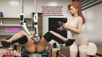 Futa3dX - HUGE Dicked Blonde Futa Cums All Over Hot Redhead Babe's Face