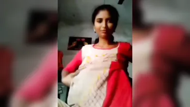 Gouthami reddy manthena sexy lanje removing dress with white peticot & blue bra