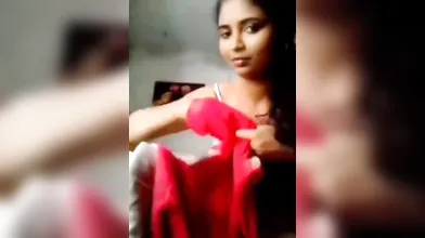 Gouthami reddy manthena sexy lanje removing dress with white peticot & blue bra