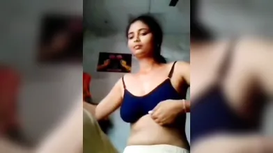 Gouthami reddy manthena sexy lanje removing dress with white peticot & blue bra