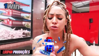Dirty nymph Morena with fat caboose giving a goodbye with passion, Pocahontas -