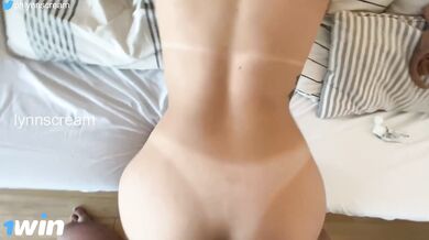 Petite brown-haired NicoRD ass fucking creampied as she pays off her lost bet wi