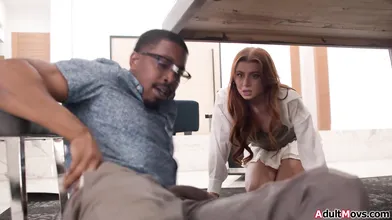 Are you seriously jerking off on my pussy under the table?