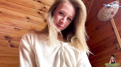 Amateur duo riding till dual cum-shot with creampie. Russian dame blow-job in PO