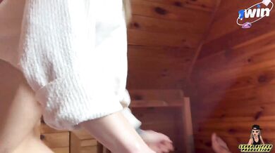 Amateur duo riding till dual cum-shot with creampie. Russian dame blow-job in PO