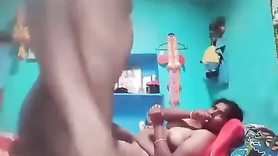 wife with lover on bed