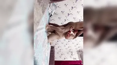 busty couple fuck on bed
