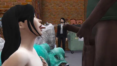 Horny Slut Fucks Homeless Men Pt 2