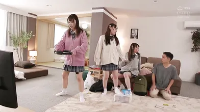 3 Girls Visit Teacher 1 De Censored
