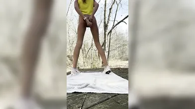 Anal Toys In The Bathroom And Outside