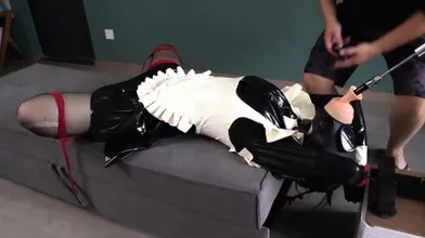 Asian Latex Breath Playing And Machine